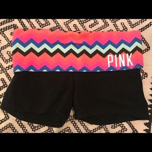 PINK Victoria’s Secret Foldover Yoga Shorts